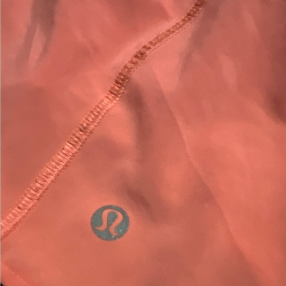 Lululemon Orange Women’s Shorts Size 8 Running With Pink Lace Detail. - Picture 2 of 12